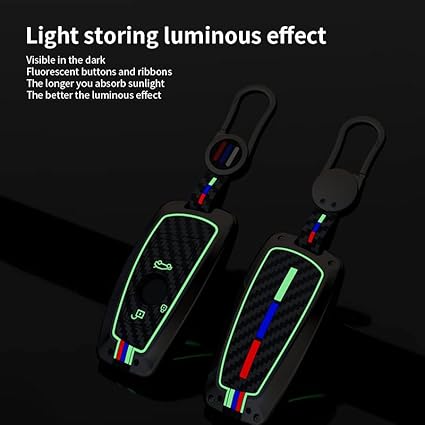 3 buttons for BMW Key Fob Cover, Zinc Alloy Heavy Duty Silicon Protector with Keychain Keyless Entry Remote Case Holder Car Key Case for BMW 1 3 4 5 6 7 Series X3 X4 M5 M6 GT3 GT5