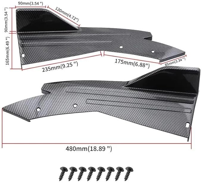 Rear Spoiler Lip For B&MW 4 Series F32 F33 F36 G22 G23 G26 2014-on 2pcs Rear Bumper Lip Diffuser Splitter Canard Protector Spoiler Body Kit