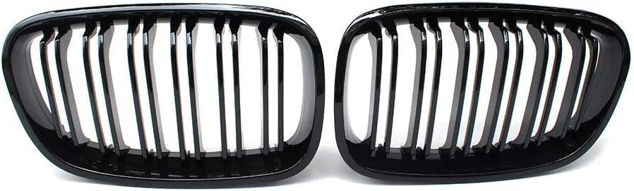 Grille,Front Kidney Grill for BMW 1 Series F20 F21 Grille LCI 2015 2016 2017 2018 Double Bridge Grill Gloss Black