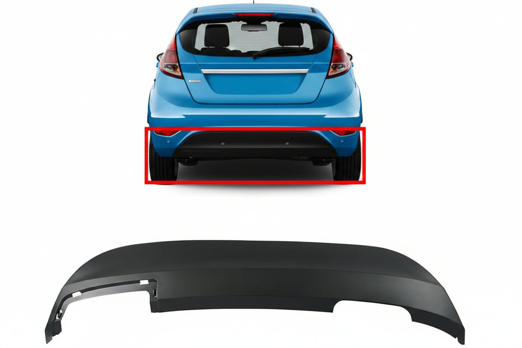 ROBUST Rear Bumper Lower Spoiler Diffuser for Ford Fiesta Mk7 2008-2017