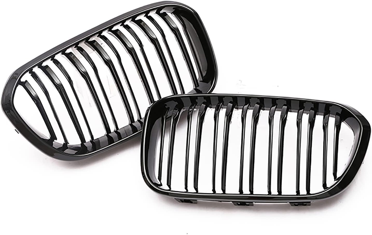 Grille,Front Kidney Grill for BMW 1 Series F20 F21 Grille LCI 2015 2016 2017 2018 Double Bridge Grill Gloss Black