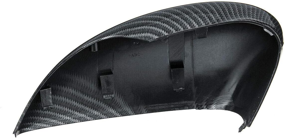 Pair of Carbon Fibre Front Wing Door Rearview Mirror Cover Cap Replacement For Fiesta MK7 2008-2017 Left & Right