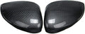 Pair of Carbon Fibre Front Wing Door Rearview Mirror Cover Cap Replacement For Fiesta MK7 2008-2017 Left & Right