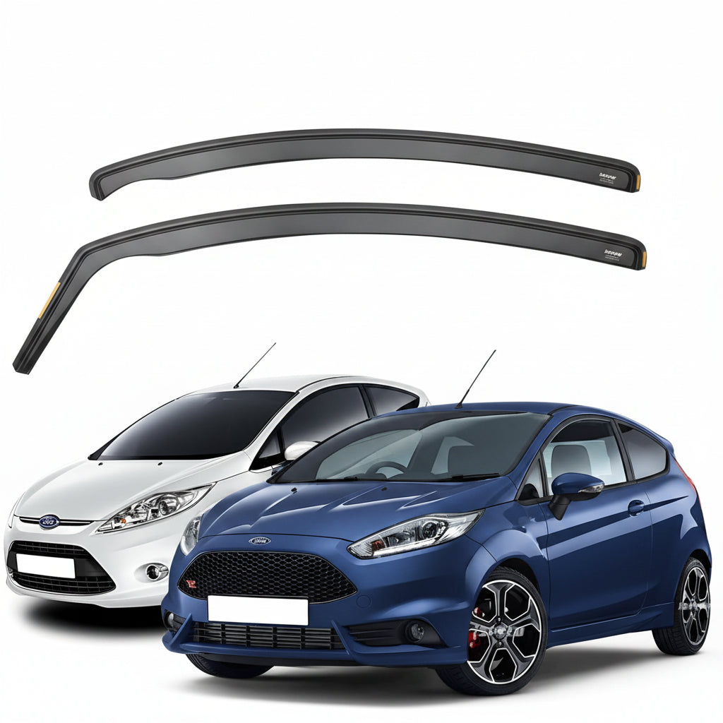Wind Deflectors For Ford Fiesta MK7 2008-2017 3 Door Hatchback 2pc Set