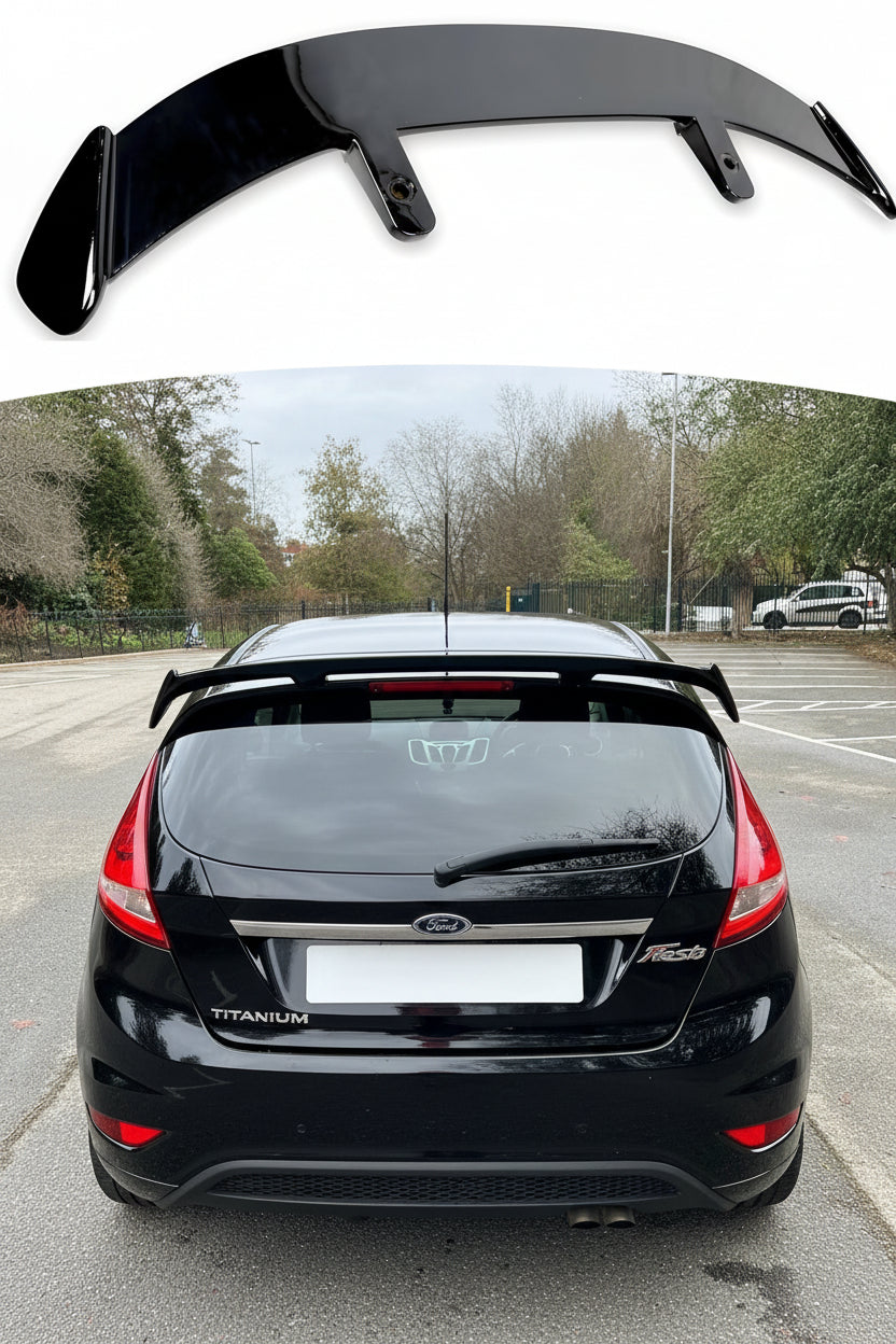 Car Universal Rear Boot Roof Spoiler Lip Top Wing Compatible with Ford Fiesta VI 2008-2017