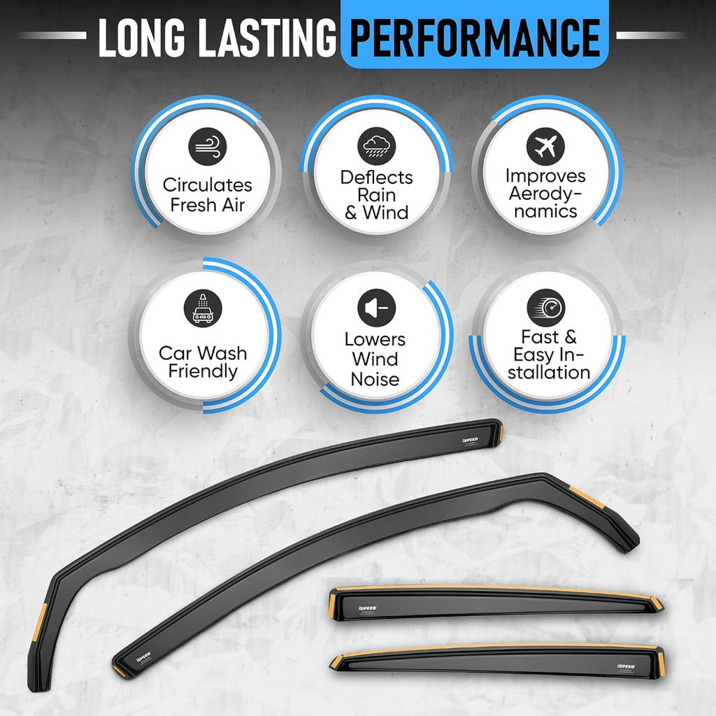 Wind Deflectors For Ford Focus MK3 2011-2018 5 Door Hatchback 4pc Set