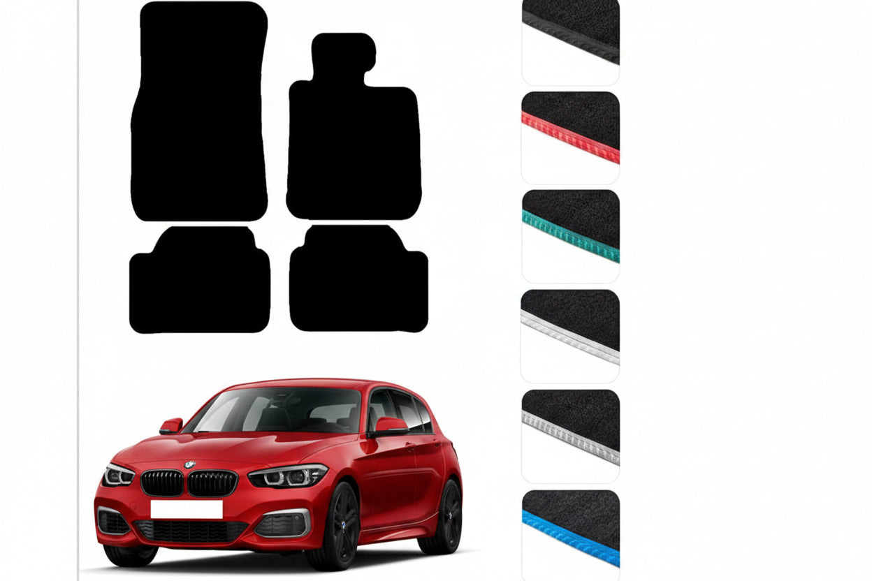 BMW 1 Series F20 Hatch 2011-2019 Floor protection - Anti Slip & Fit Car Mat with Clips Easy to Clean Car Carpet for All-Weather